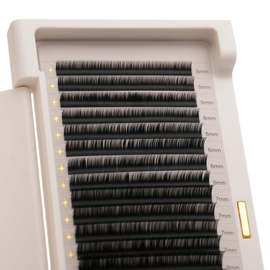Light Heart Everything Lash | 20 Rows per Tray | Softest 0.03mm Lash Extensions