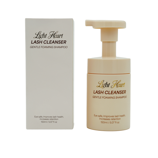 Light Heart Lash Cleanser | Gentle Foaming Shampoo | Eye Safe | Non-Drying Formula