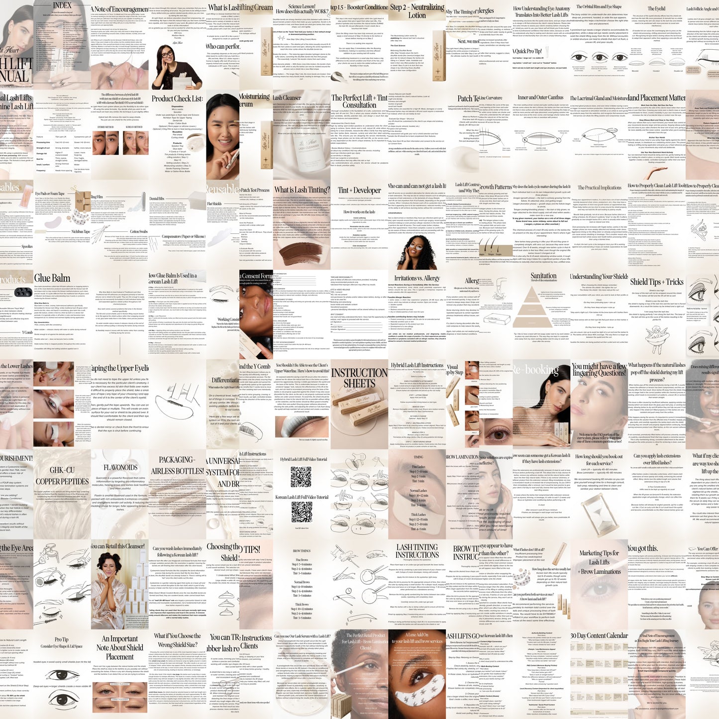 The Ultimate Lash Lift Manual (Digital Downloads)