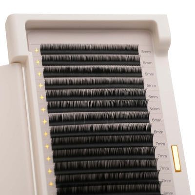 Light Heart Everything Lash | 20 Rows per Tray | Softest 0.03mm Lash Extensions