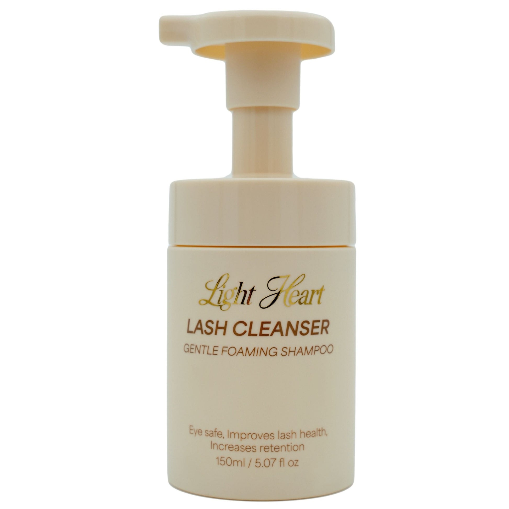 Light Heart Lash Cleanser | Gentle Foaming Shampoo | Eye Safe | Non-Drying Formula