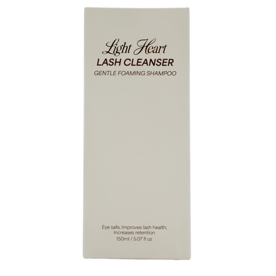 Light Heart Lash Cleanser | Gentle Foaming Shampoo | Eye Safe | Non-Drying Formula