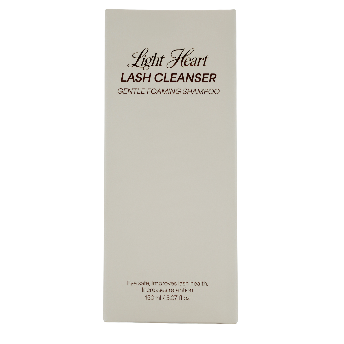 Light Heart Lash Cleanser | Gentle Foaming Shampoo | Eye Safe | Non-Drying Formula