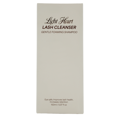 Light Heart Lash Cleanser | Gentle Foaming Shampoo | Eye Safe | Non-Drying Formula
