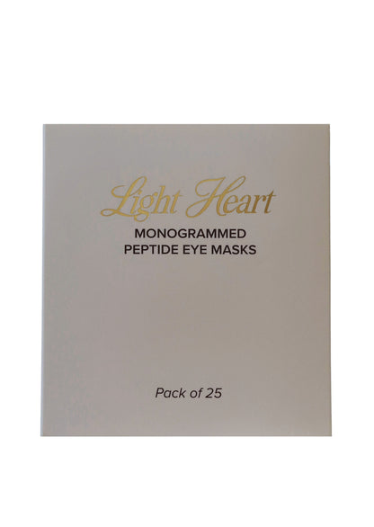 Monogrammed Peptide Eye Masks Retail Pack - 20 count